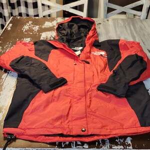 Vintage The North Face Women's Gore-Tex Mountain Parka Ski Jacket Red/Black